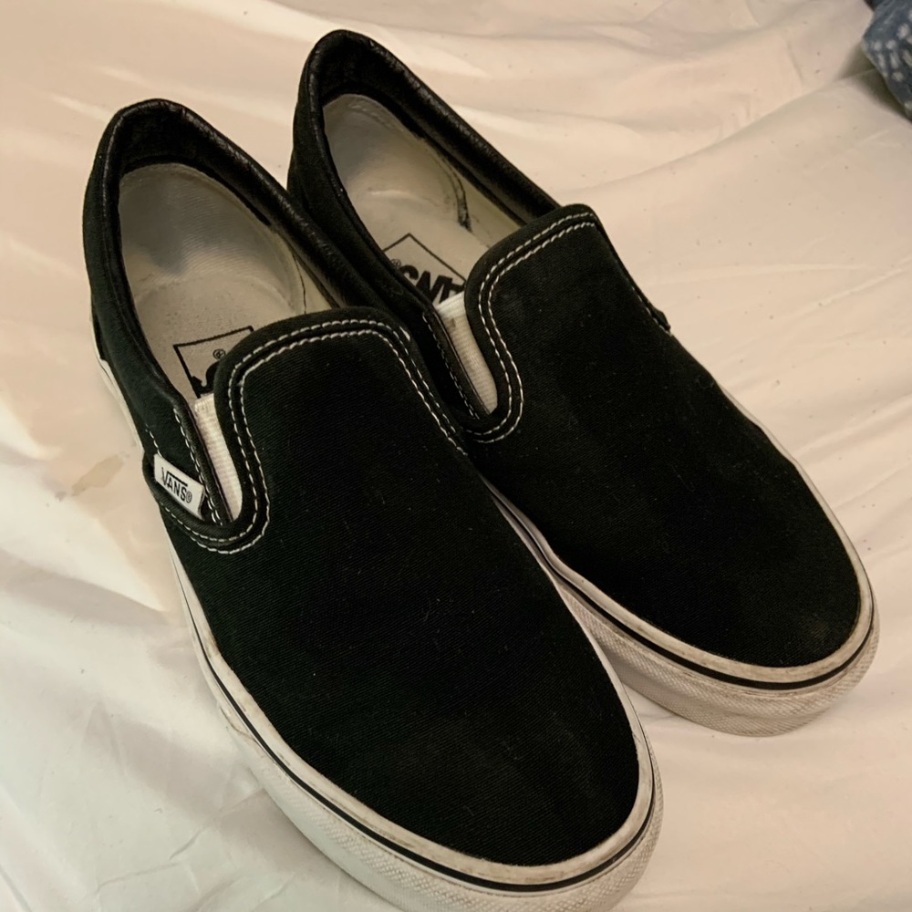 Black slip on vans